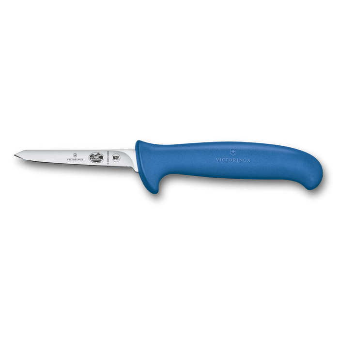 Poultry Knife, 3 ¼”, slant point, small blue Fibrox handle 5.5902.08S