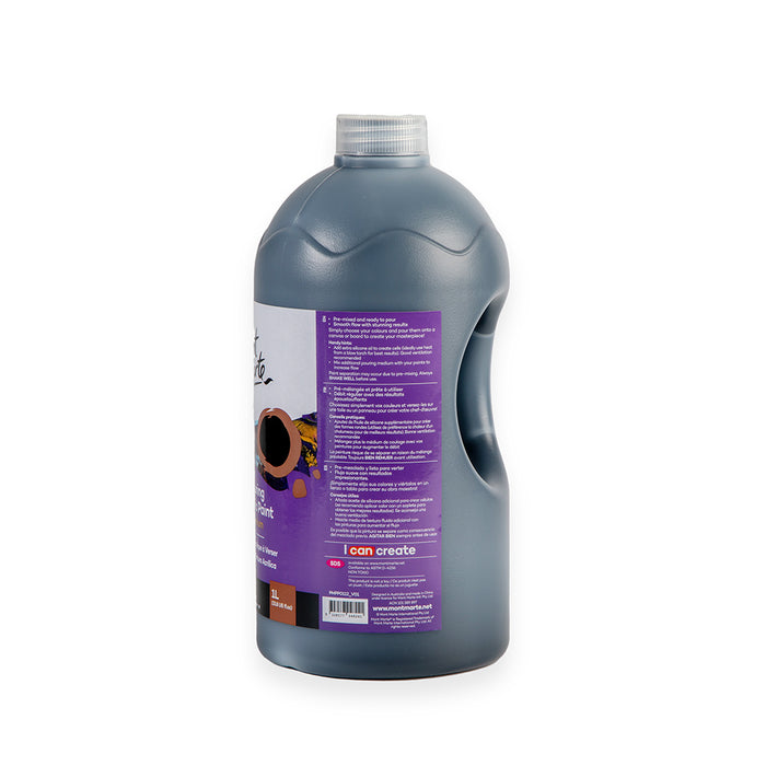 Pouring Acrylic Paint Premium 1L (33.8 US fl.oz) Bottle - Lamp Black