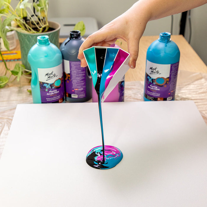 Pouring Acrylic Paint Premium 1L (33.8 US fl.oz) Bottle - Lamp Black