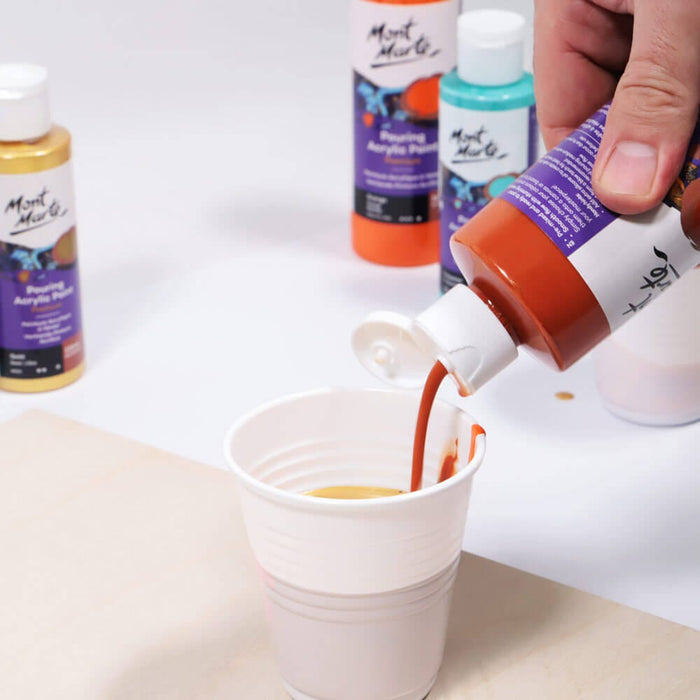 Pouring Acrylic Paint Premium 240ml (8.12 US fl.oz) - Burnt Sienna