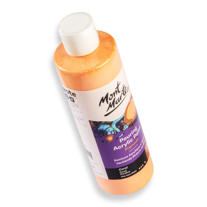 Pouring Acrylic Paint Premium 240ml (8.12 US fl.oz) - Coral