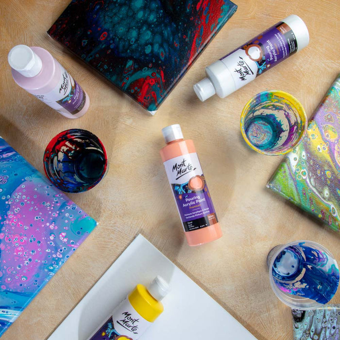 Pouring Acrylic Paint Premium 240ml (8.12 US fl.oz) - Coral