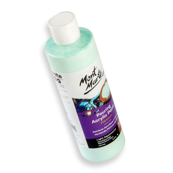 Pouring Acrylic Paint Premium 240ml (8.12 US fl.oz) - Light Aquamarine