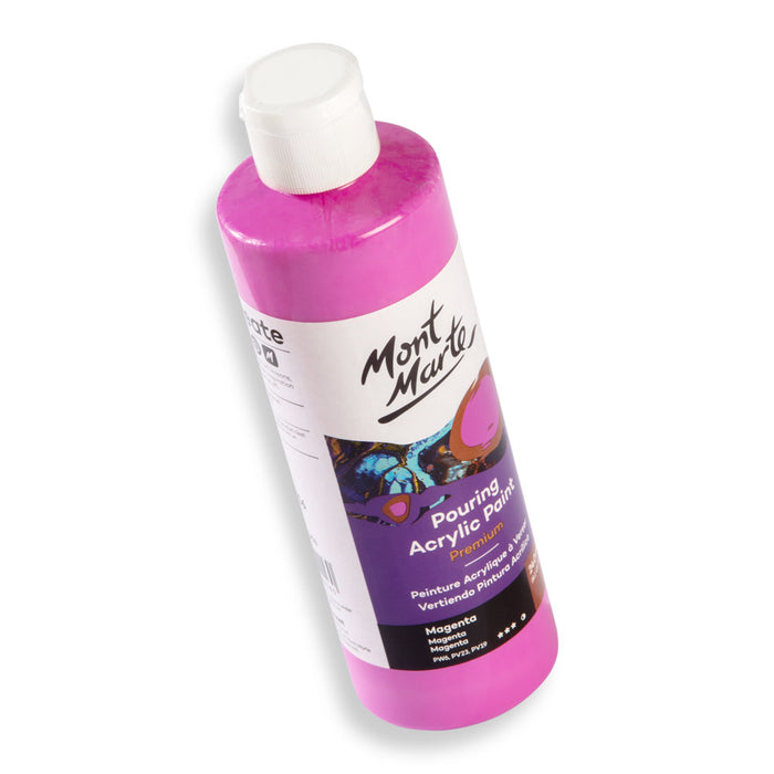Pouring Acrylic Paint Premium 240ml (8.12 US fl.oz) - Magenta