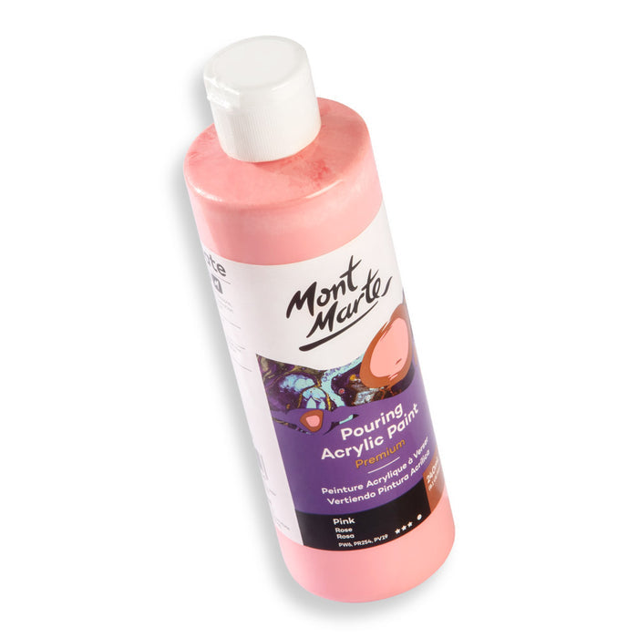 Pouring Acrylic Paint Premium 240ml (8.12 US fl.oz) - Pink