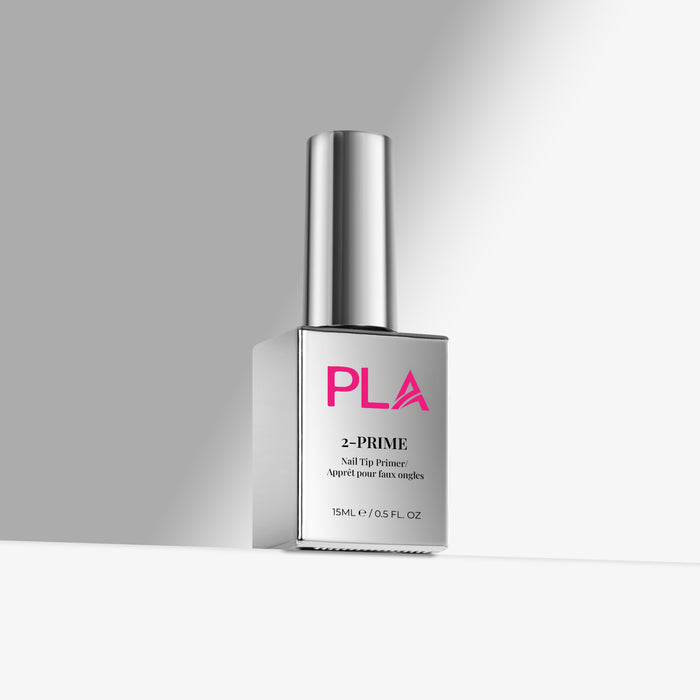 PLA nail tip primer bottle on a gray background