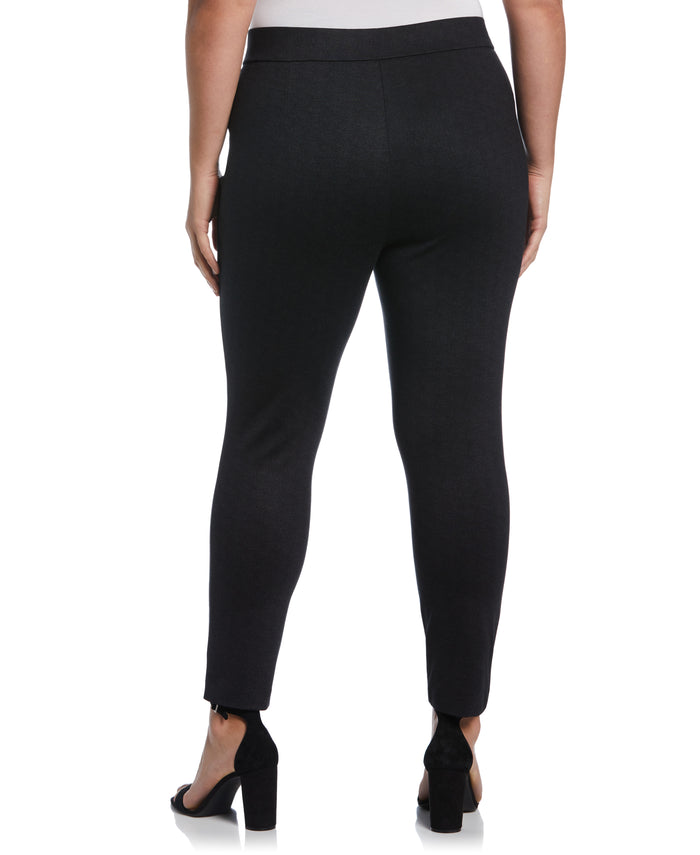 Pull-On Pant with Zip Detail (Black)