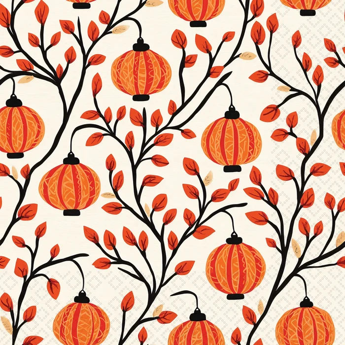 Pumpkin Branches Large Napkins