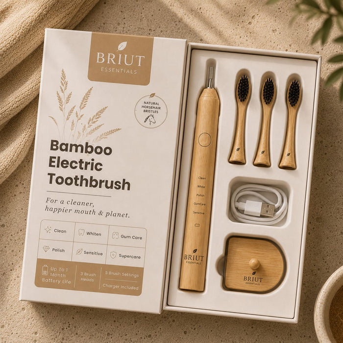 Pure Sonic Bamboo & Horsehair Toothbrush