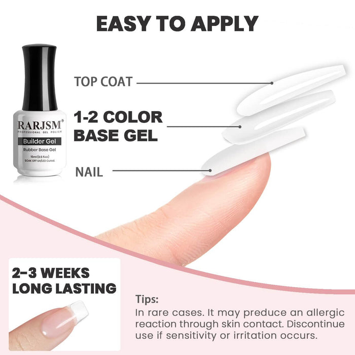RARJSM ® Clear Transparent 6 in 1 Builder Gel | 15ml