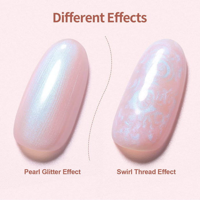 RARJSM ® Pearl Pink Shell Thread 6 in 1 Builder Gel |15ml #528
