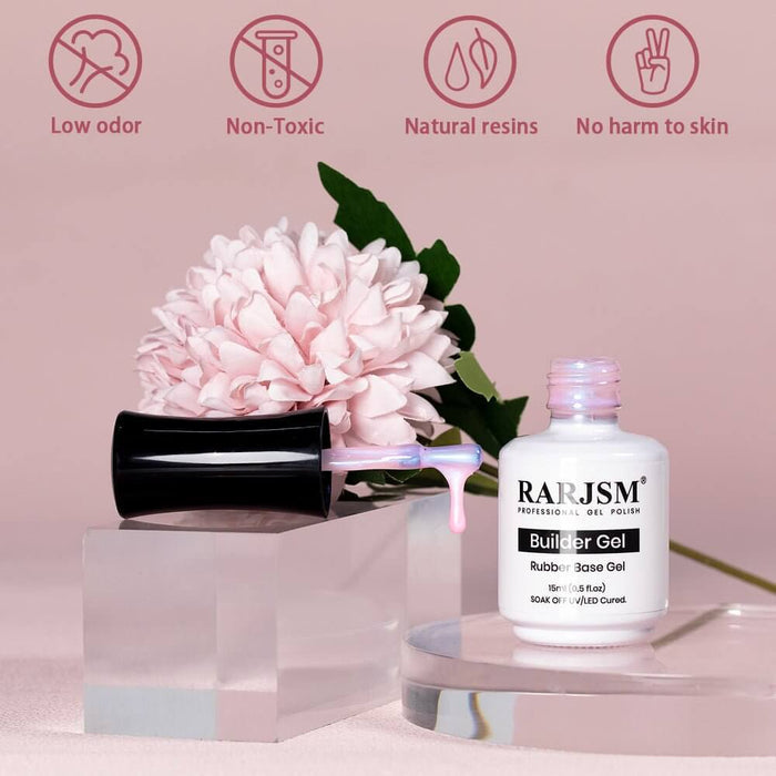 RARJSM ® Pearl Pink Shell Thread 6 in 1 Builder Gel |15ml #528