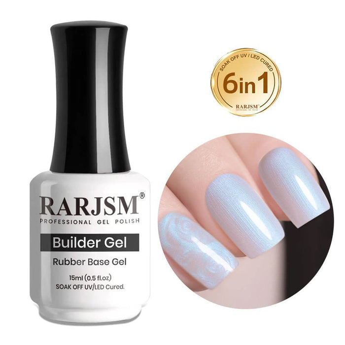 RARJSM ® Pearl White Shell Thread 6 in 1 Builder Gel |15ml #527