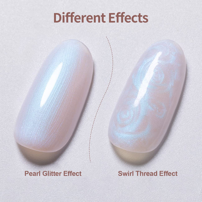 RARJSM ® Pearl White Shell Thread 6 in 1 Builder Gel |15ml #527