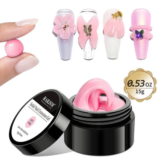 RARJSM ®Solid Builder Gel |Pink Purple Solid Building Extension Nail Gel | 15g
