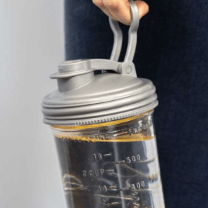 ReCap 'POUR' Lid with Carry Loop - Easy Pour Spout Mason Jar Lid (Regular Mouth)