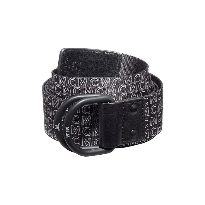 MCM Reversible Webbing Belt Black
