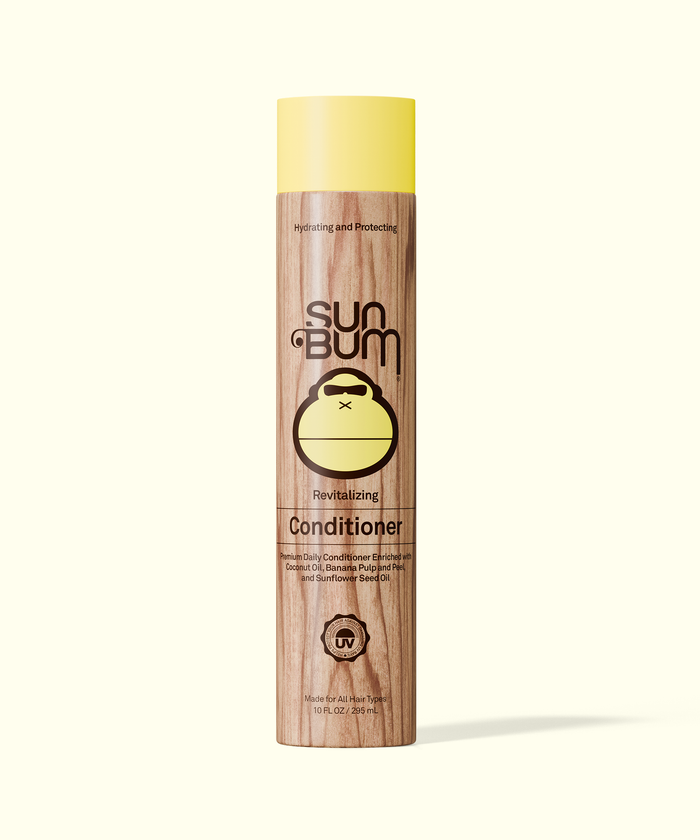 Sun Bum conditioner bottle on a white background