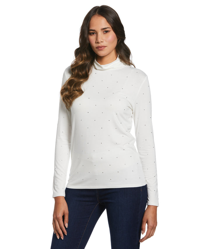 Rhinestone Turtleneck (Snow White)