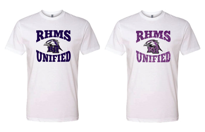 RHMS UNIFIED Unisex, Ladies, Youth CVC Tee- Matte and Glitter