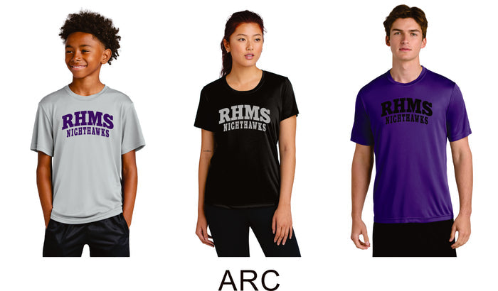 RHMS Wicking Tee- Youth, Ladies, Adult Sizes