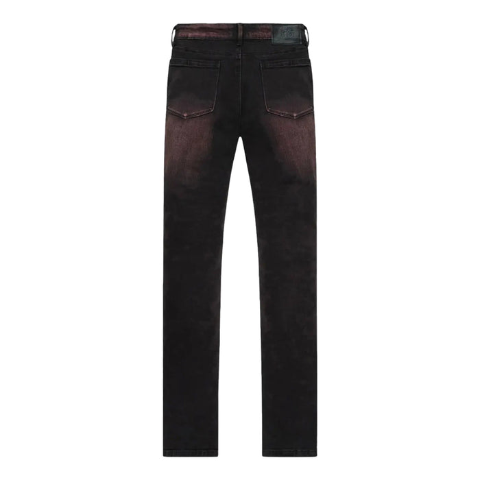 RTA Olivier Highlight Denim Jeans Black/Red