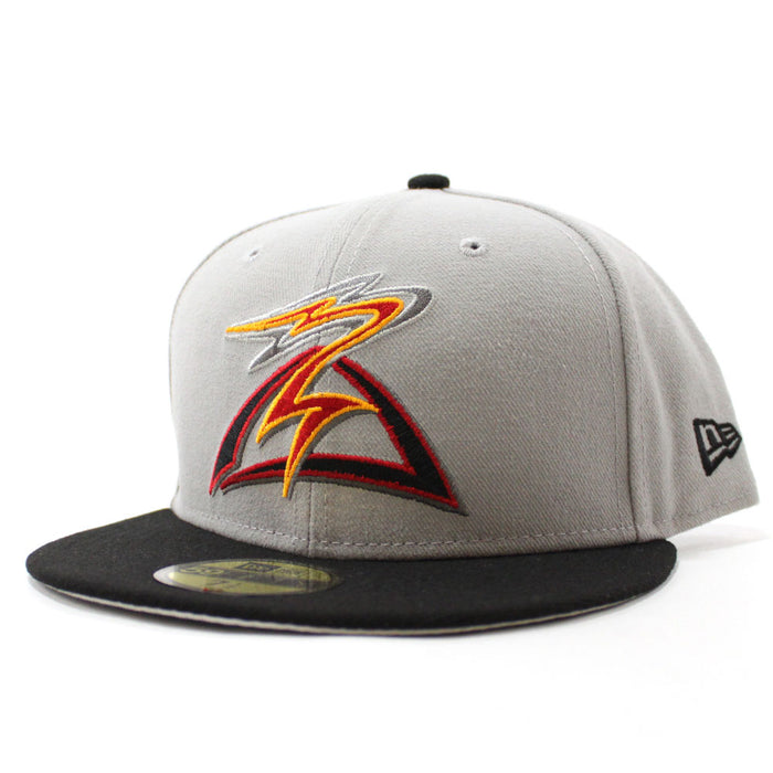 SALEM-KEIZER VOLCANOES New Era 59Fifty Fitted Hat (Gray Black Gray Under Brim)