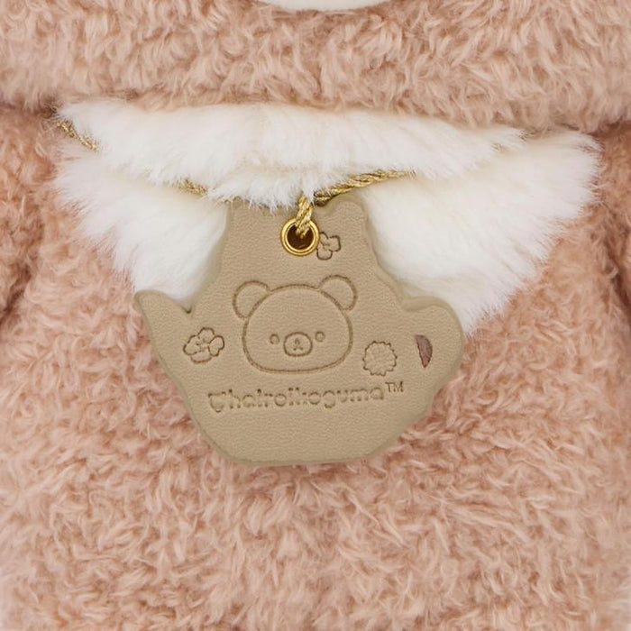 San-X Rilakkuma Chairoikoguma Tea Party Standing Plush Toy 8 in