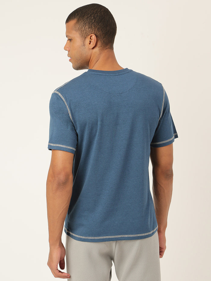 Sapphire Blue Men's Organic Bamboo Casual Tees - V Neck (Pack Of 1)