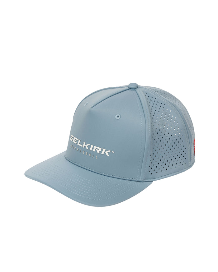 Light blue perforated-back cap with white 'SELKIRK PICKLEBALL™' logo on front