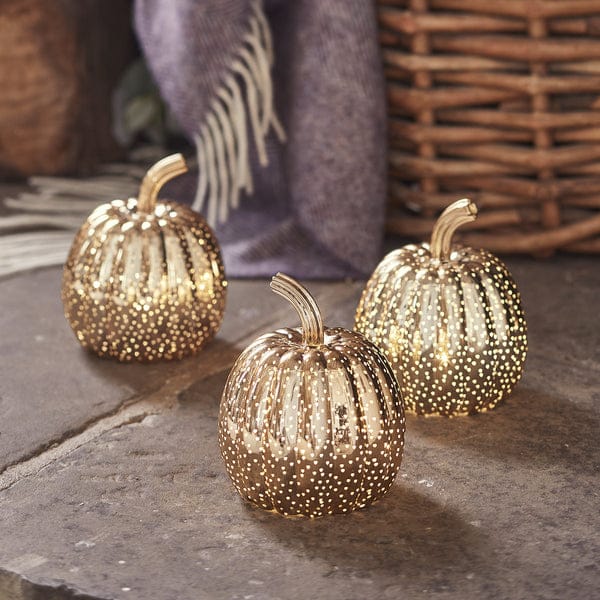 Set of 5 Light Up Pumpkin Decorations