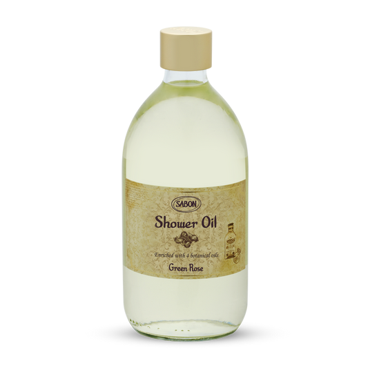 Shower Oil Green Rose 17.5 oz (500mL)