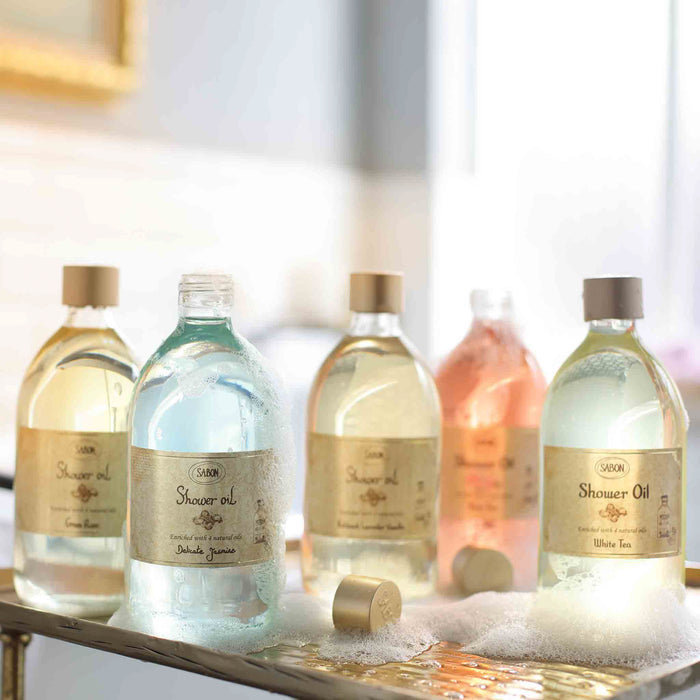 Shower Oil Patchouli Lavender Vanilla 17.5 oz (500mL)