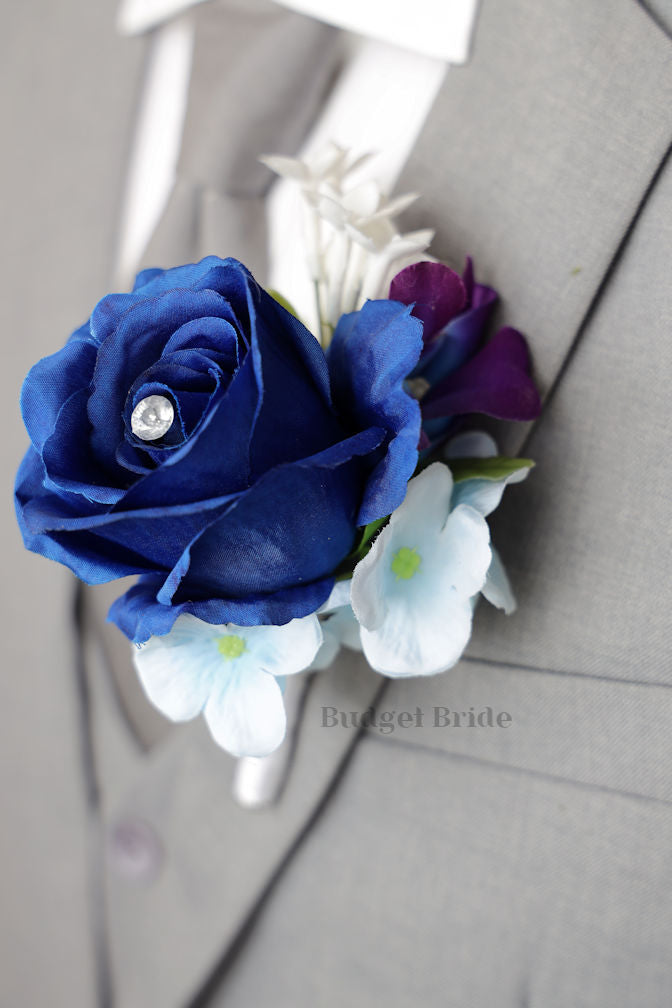 Silk Wedding Bouquet with Galaxy Orchids  - $195.00 | Moonstone