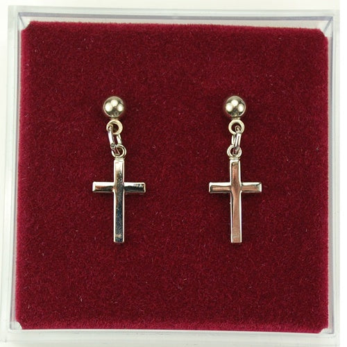 Silver Cross Earrings