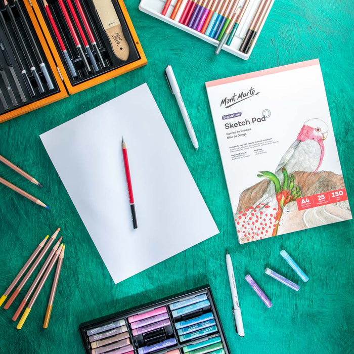 Sketch Pad Signature 150gsm 25 Sheet A4 210 x 297mm (8.3 x 11.7in)