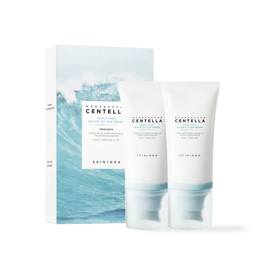 Skin1004 - Madagascar Centella Hyalu-cica Water Fit Sun Serum Twin pack 50ml x 2