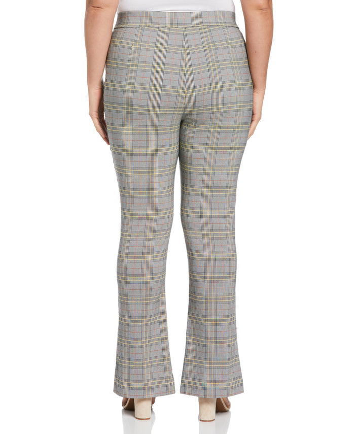 Slit Front Pull-On Pant (Black)