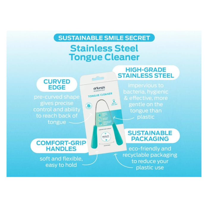 Dr. Tung's Stainless Steel Tongue Cleaner Information