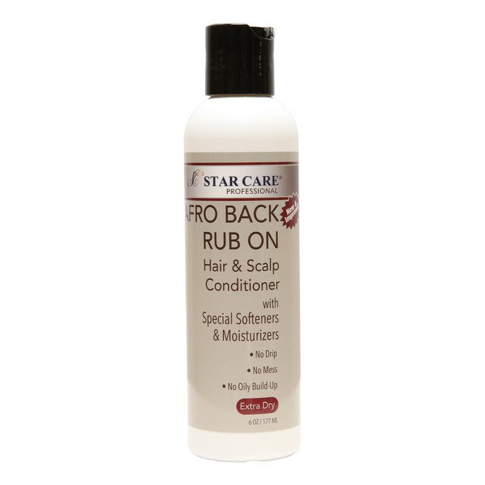 Star Care Professional Afro Back Rub On Hair & Scalp Conditioner 6oz/ 177ml