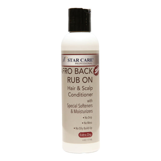 Star Care Professional Afro Back Rub On Hair & Scalp Conditioner 6oz/ 177ml