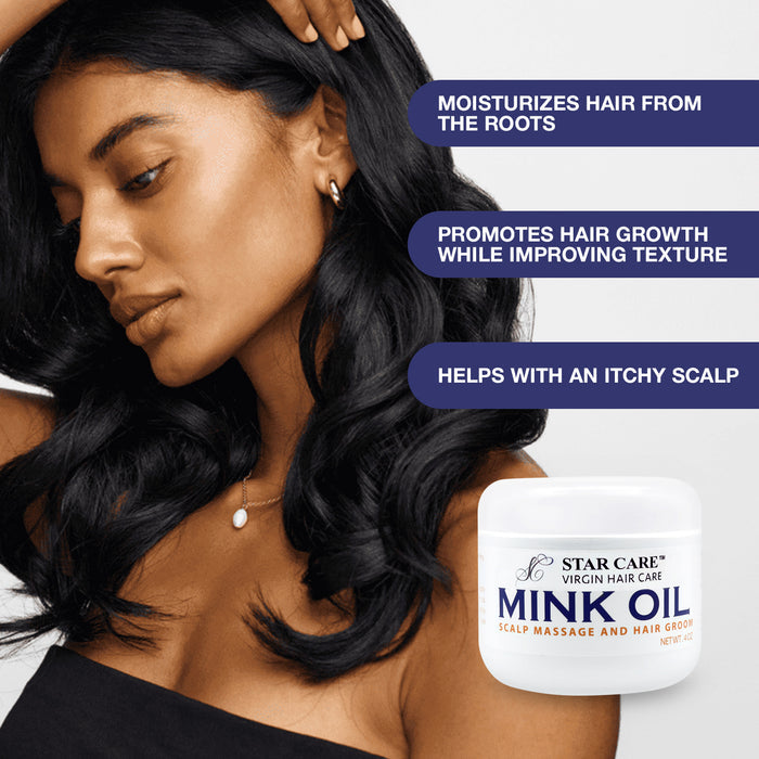 Star Care Virgin Hair Care Mink Oil Hair Groom 4oz