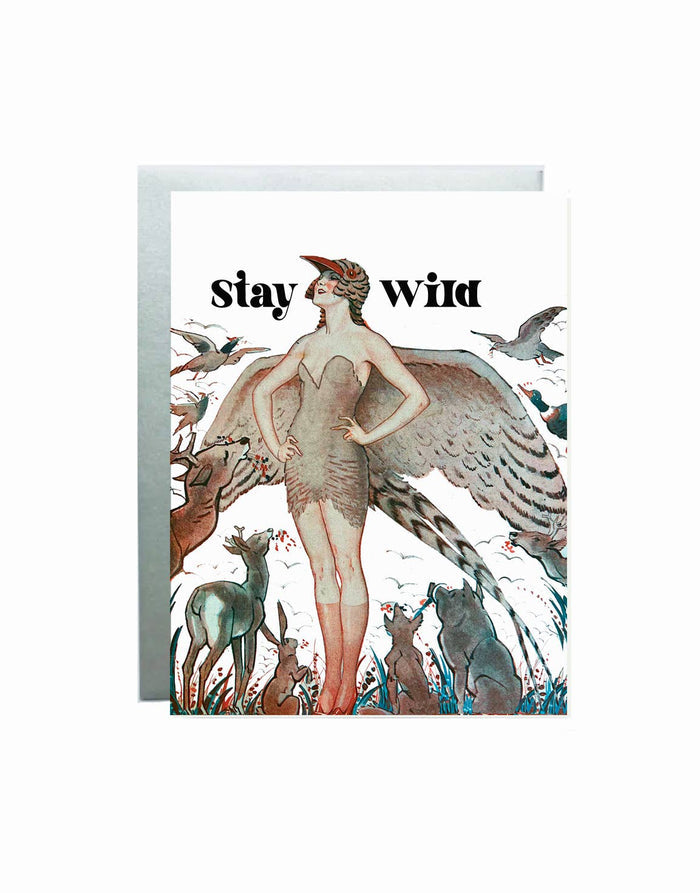 Stay Wild Everyday card by The Twentieth featuring vibrant nature-inspired design and inspiring message.