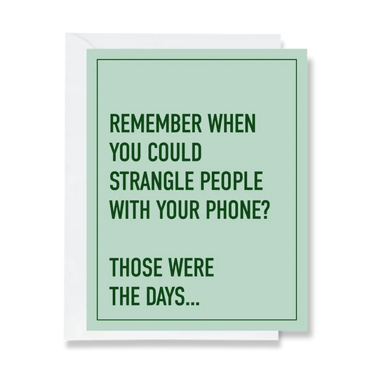 Strangle People Funny Card