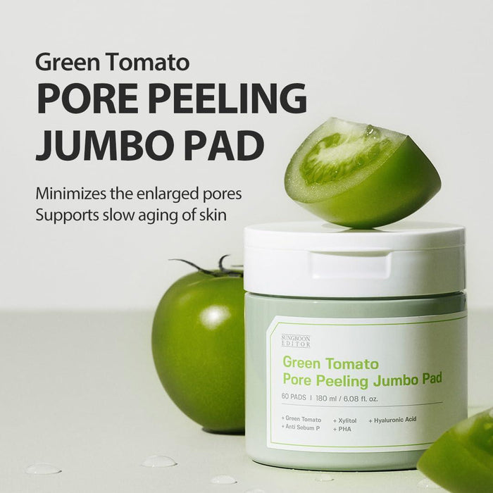 Sungboon Editor Green Tomato Pore Peeling Jumbo Pad 60 pads