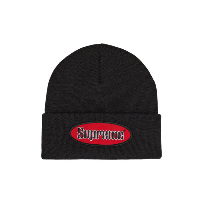Supreme Oval Patch Beanie (SS22) Black