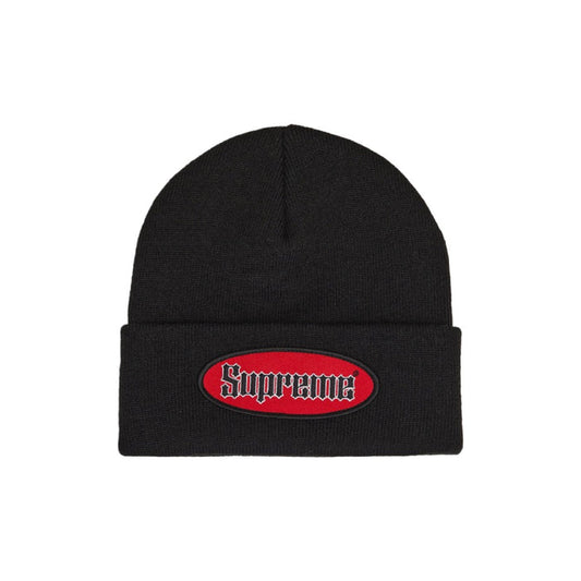 Supreme Oval Patch Beanie (SS22) Black