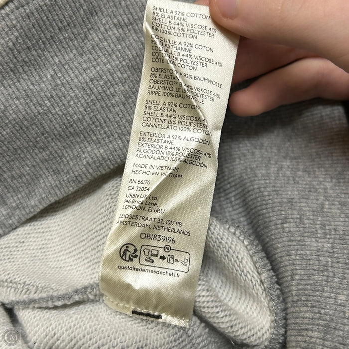 Sweatshirt Crewneck By Maeve In Grey & White, Size: Xs