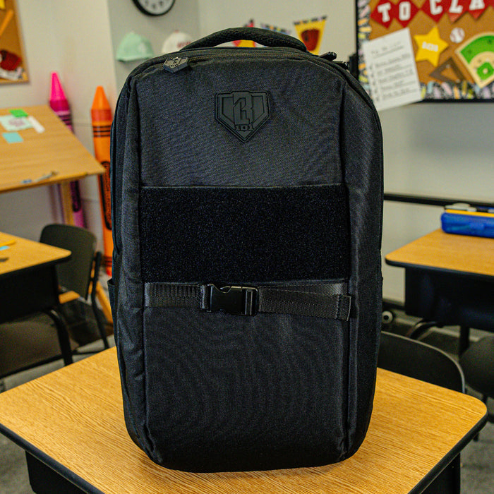 Black SZN 2 backpack — back view