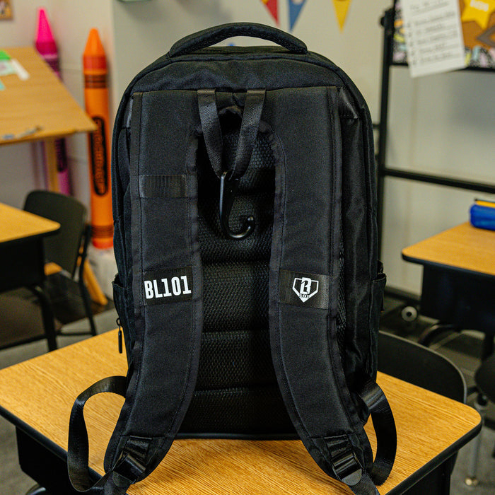 Black SZN 2 backpack — back view